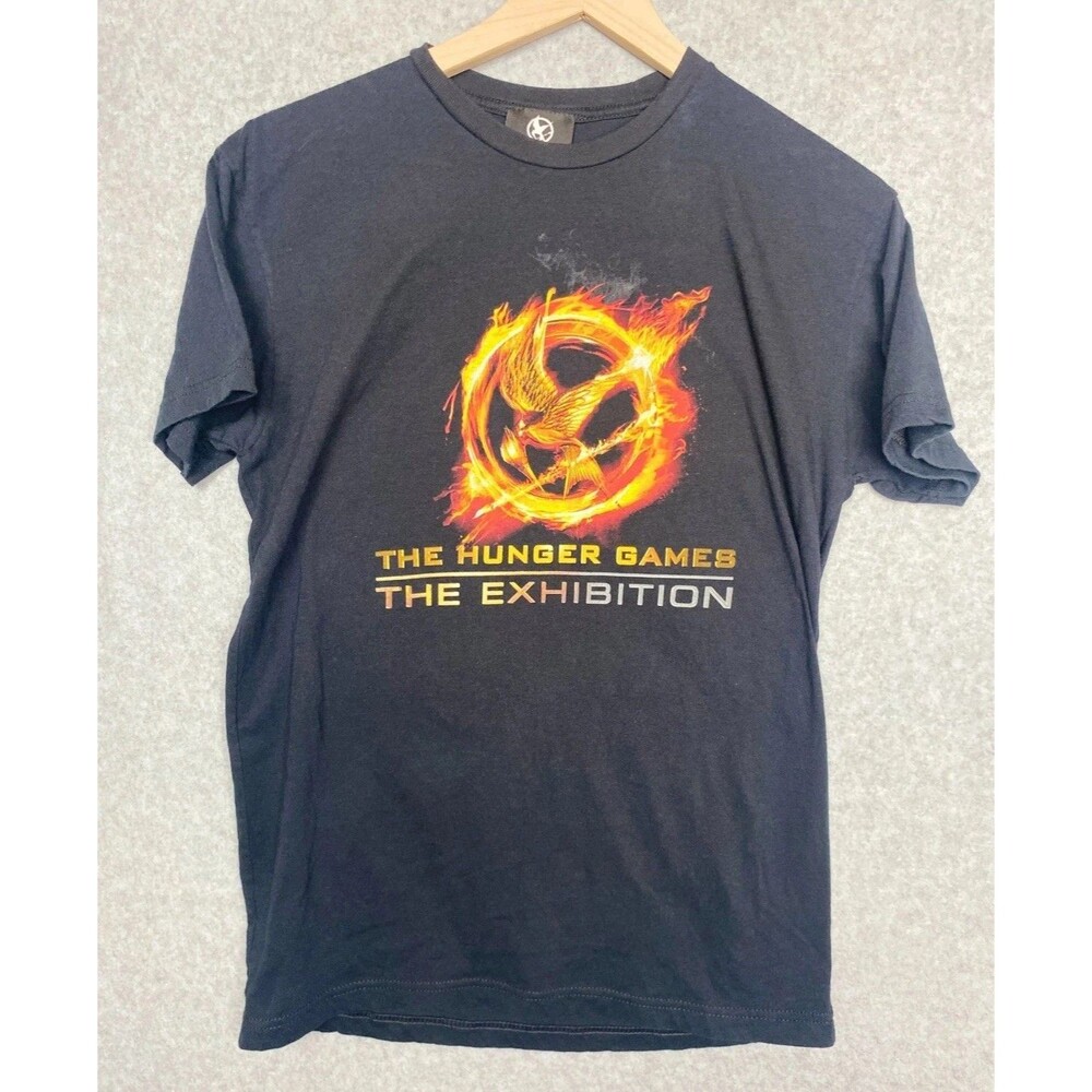 Hunger Games The Exhibition T-Shirt Black Size S 60/40 Cotton Polyester